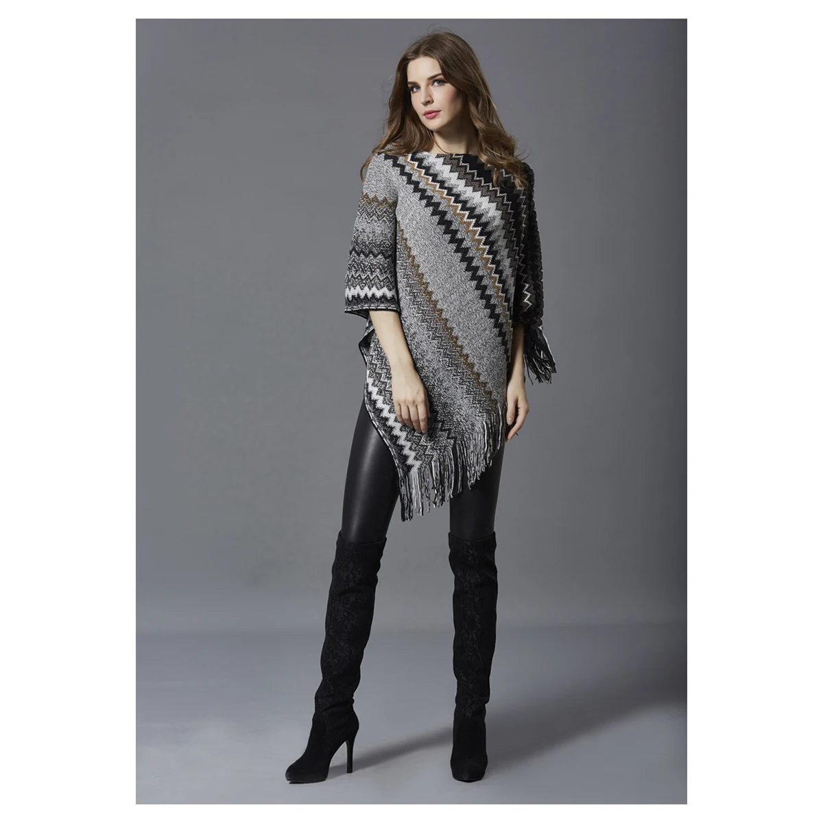 MYPF Для женщин Новая мода Демисезонный Повседневное О образным вырезом свободные