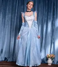 Fancy Cinderella Princess Dress Adult Party Grown Dress Women Carnival Christmas Halloween Cosplay Costume Fancy Cinderella Princess Dress Adult Party Grown Dress Women Carnival Christmas Halloween Cosplay Costume