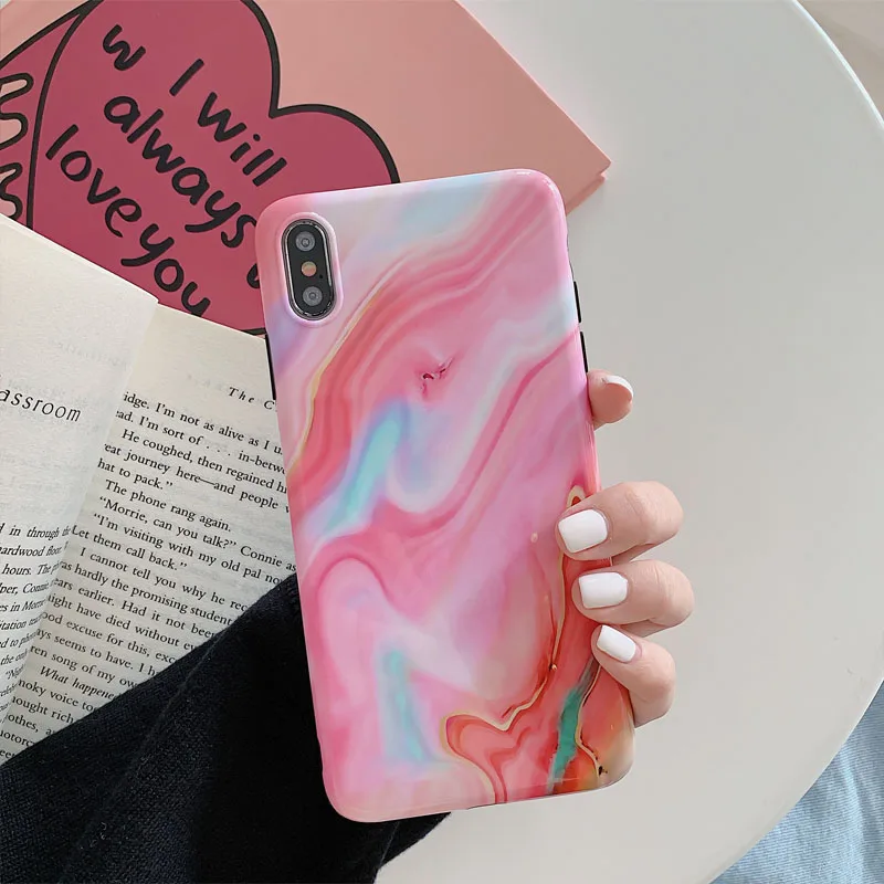 Радужный чехол для Apple iPhone Xs Xr Max 6 6S 7 8 Plus|Бамперы| |