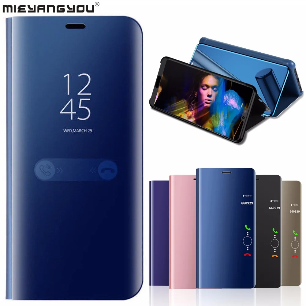 Прозрачный зеркальный чехол из поликарбоната для Xiaomi 5C 5X 6 6X 8 SE Pocophone F1 Max3 Note 3 Mix2 On