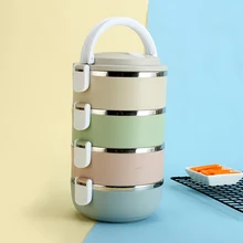 Корейский герметичный контейнер для хранения еды из нержавеющей стали, Термопластик, портативный контейнер для пикника, бэнто, Ланч-бокс, изысканные наборы посуды