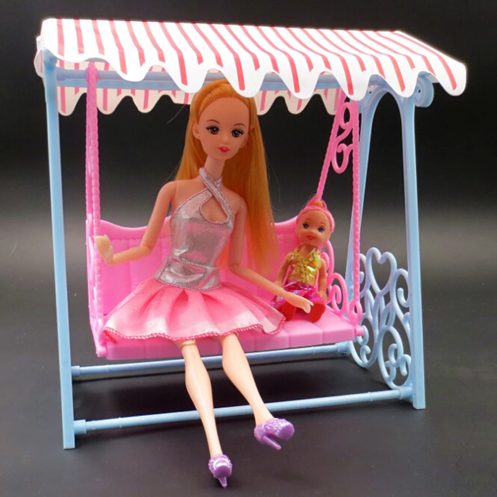 Мода качели набор для девочки кукла игрушка дом аксессуары для мебели