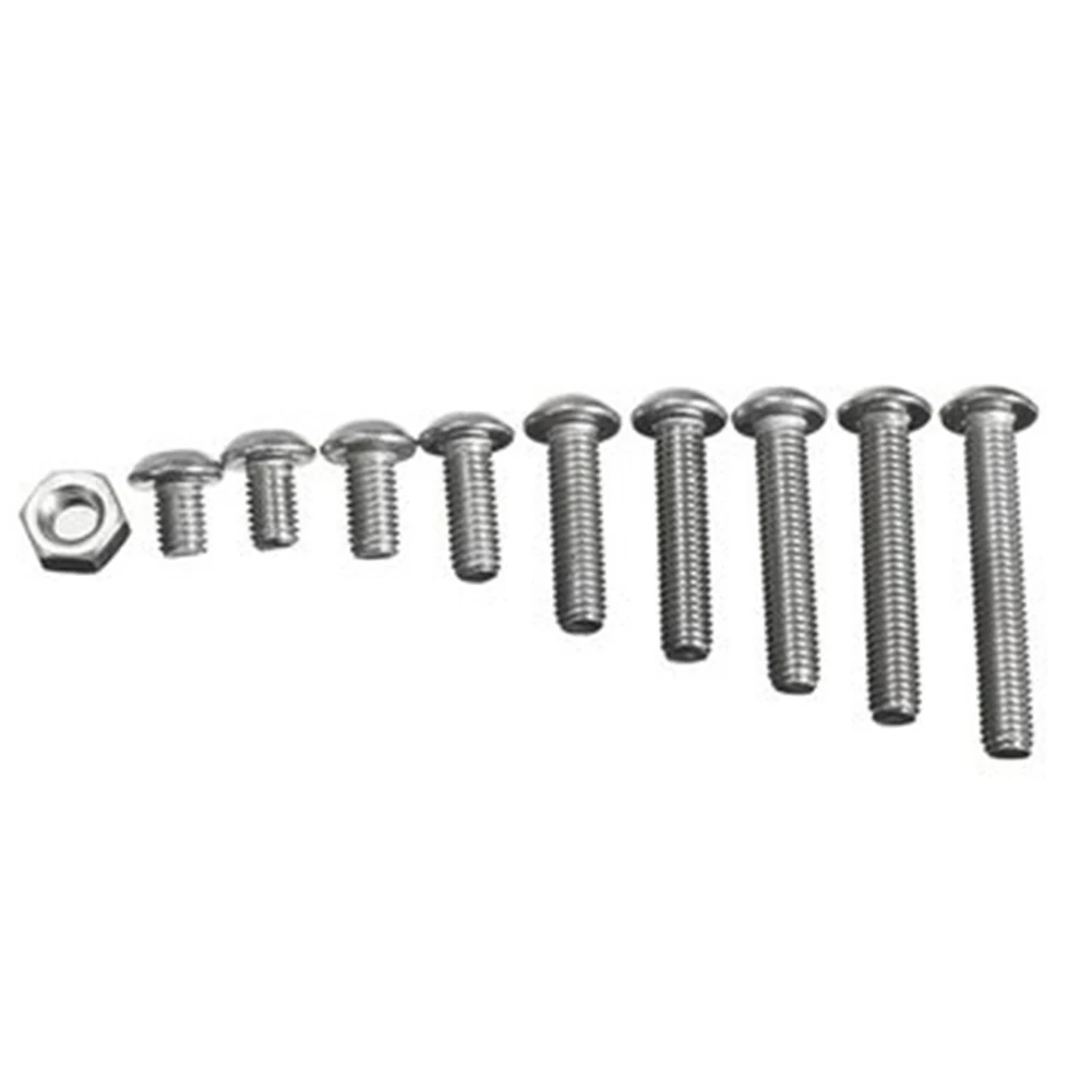 

new 340pcs/lot M3 Stainless Hex Socket Button Screws Bolt Nut Assortment Kit Hardware Fasteners Nut Bolt Sets #104