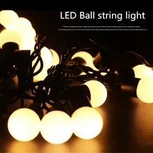 Новое поступление на год Гирлянда Свет Рождества светодио дный string шар света сказка США ЕС plug открытый теплый белый/RGB 5 м luces de navidad