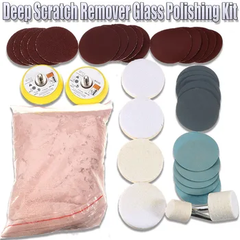 

Shower screens Window Car Glass Polishing Aquarium Remover Powder Set For windscreen Accessories