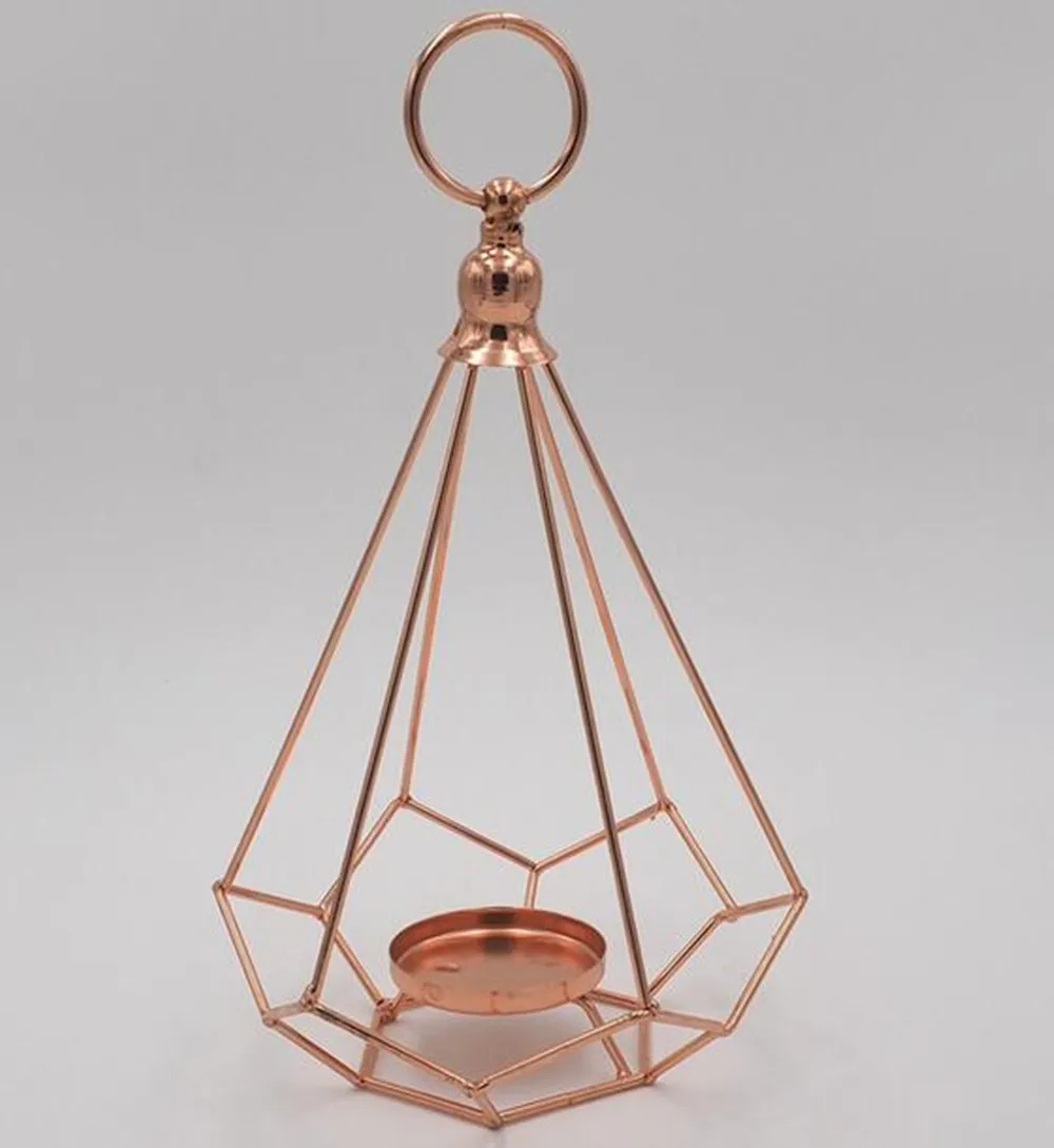 Hot Candle Holder Diamond Shaped Tealight Stand Wedding Party Home