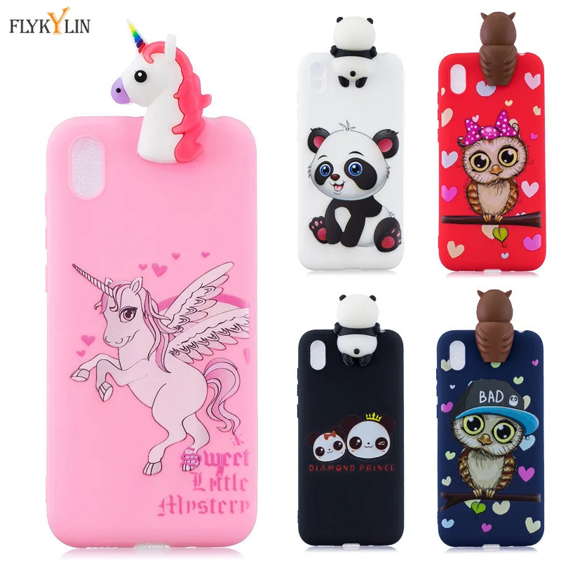 Силиконовый чехол для Fundas Huawei Y5 2019 мягкий из ТПУ задняя крышка Coque Y 5 чехлы 3D