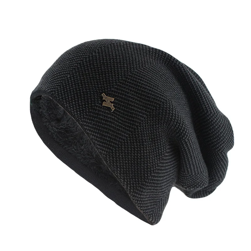 New Fashion Adult Men Winter Warm Hat For Unisex Knitted Casual Beanies Skullies Cotton Wool Hats Brand Outdoor Solid Gorros 