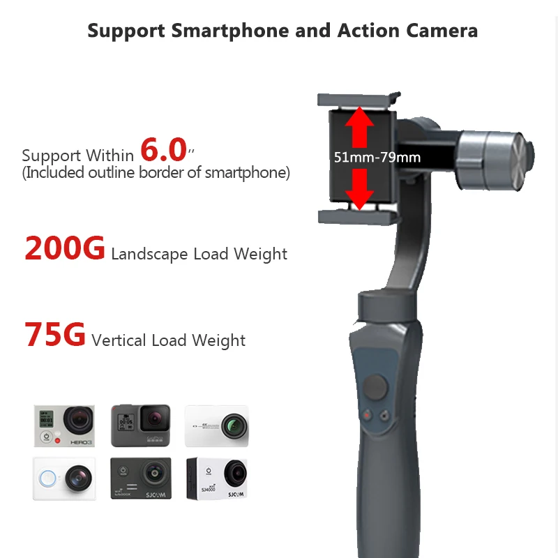 Дешевый плавное 3 оси Ручной Стабилизатор портативный шарнирный держатель для iPhone х Xiaomi samsung S9 S8 S7 смартфон GoPro действие Камера