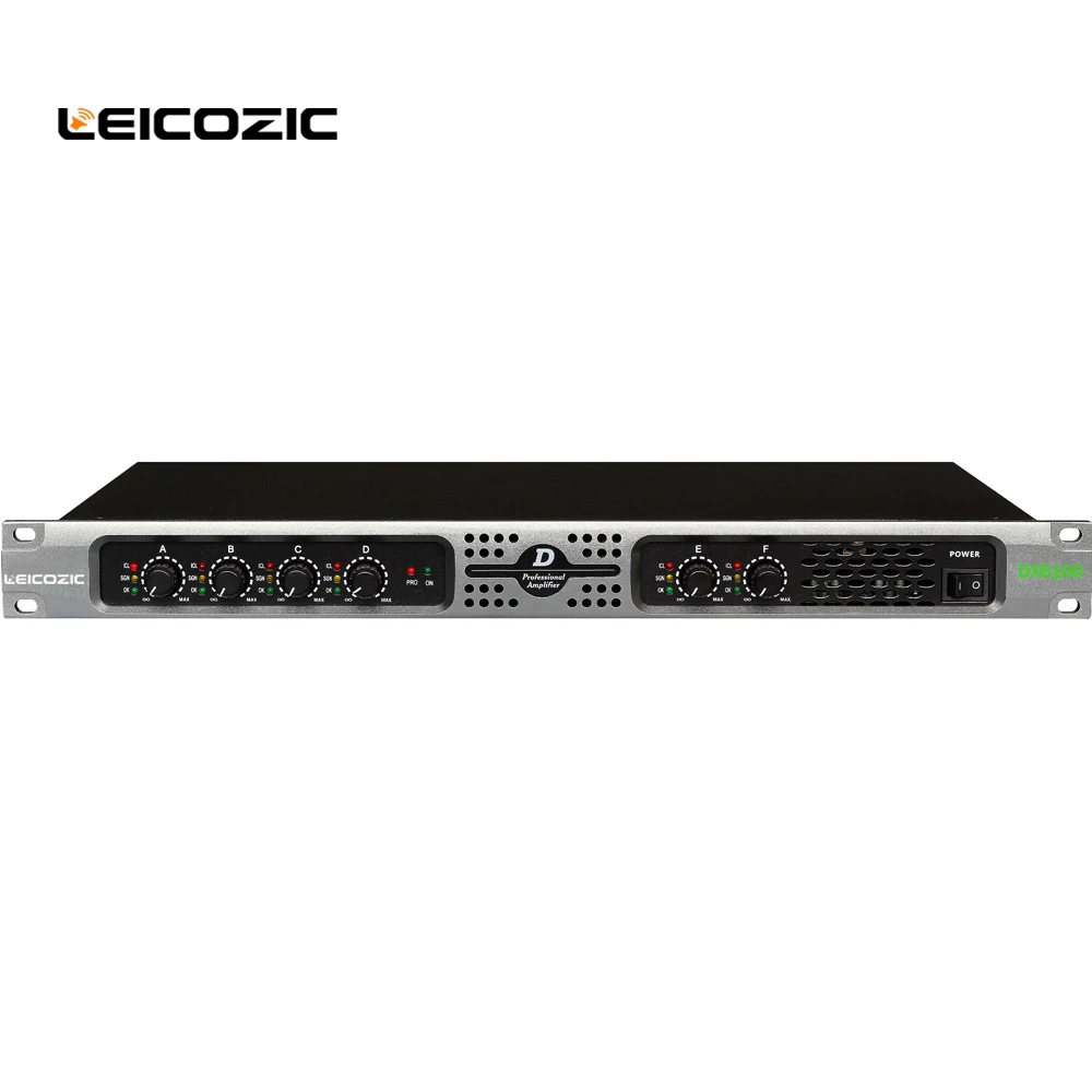Профессиональные усилители leicosic DX6100 100 Вт 6 каналов класс d Вт|professional power amplifier|6
