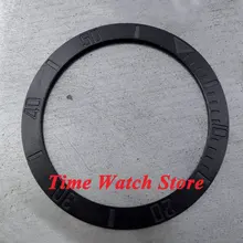 38 мм Parnis Высокое качество черный керамический ободок черные отметки для мужских часов Be13