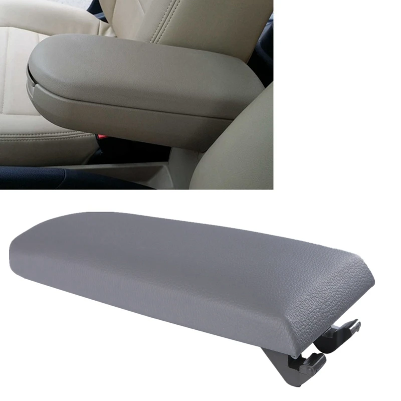 Grey Faux Fur Center Armrest Cover Box Pad For VW Volkswagen Golf 4