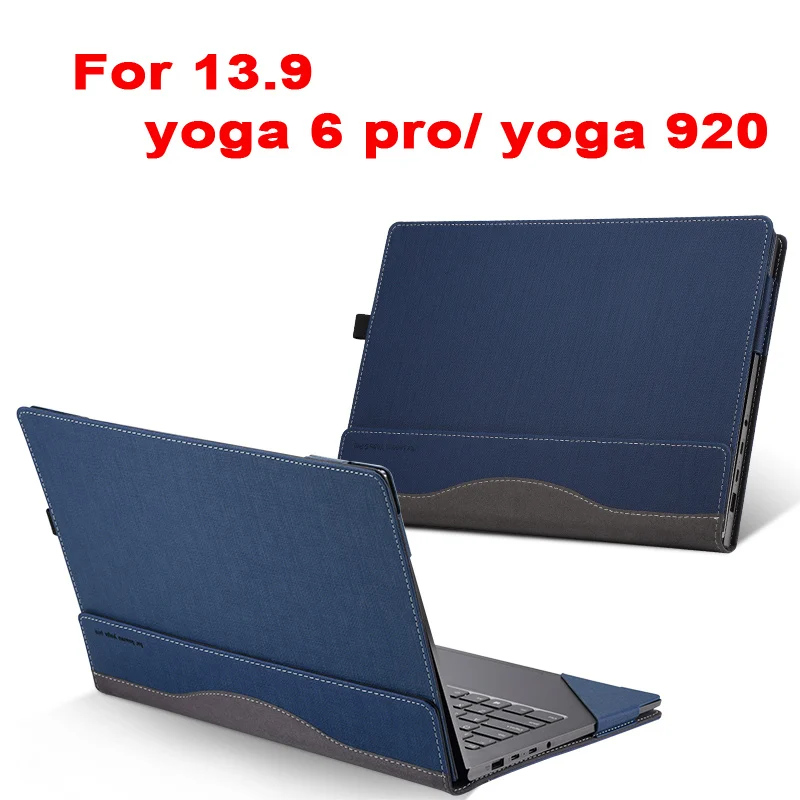 Чехол для lenovo Yoga 920 Yoga 6 Pro 13,9 ''планшет ноутбук рукав Съемный Ноутбук Обложка Защитная кожа ручка подарки - Цвет: blue