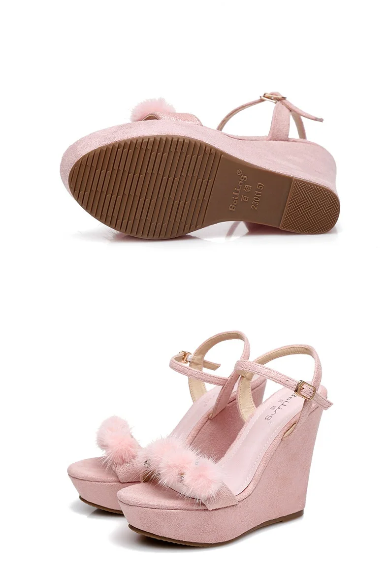 28_2019 Summer Fashion Womens Wedge Sandals Female Retro High Heeled Platform Rhinestone Shoes Online