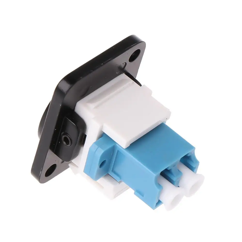 

RJ45 D-Type LC Optical Fiber Straight Connector Extension Module Socket Jack-Modular CAT5E Audio Bracket Adapter