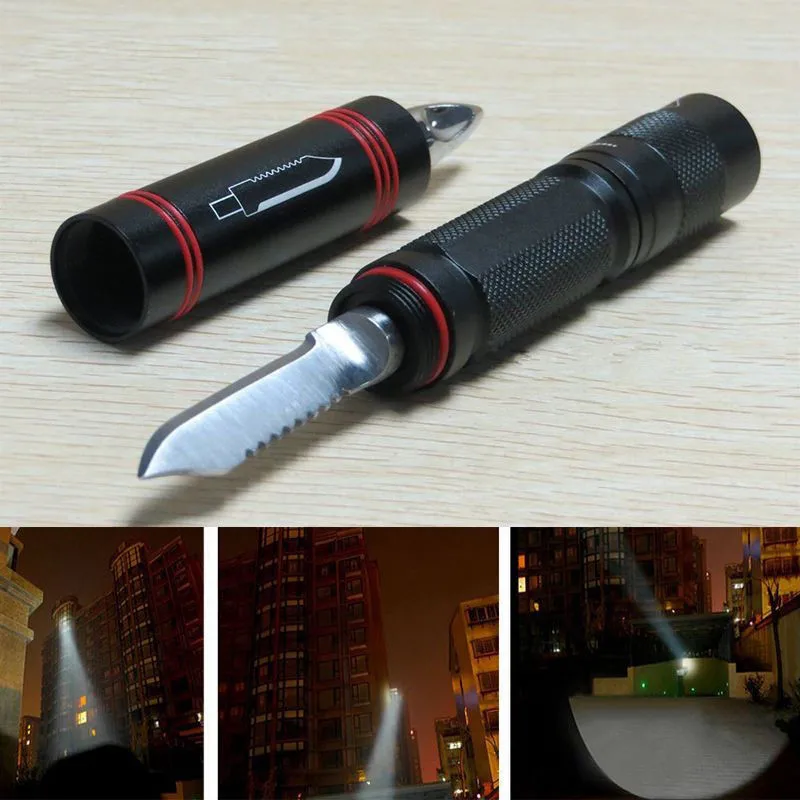Security protection Tactical Pen Self Defense Multifunction LED Flashlight Outdoor Survival