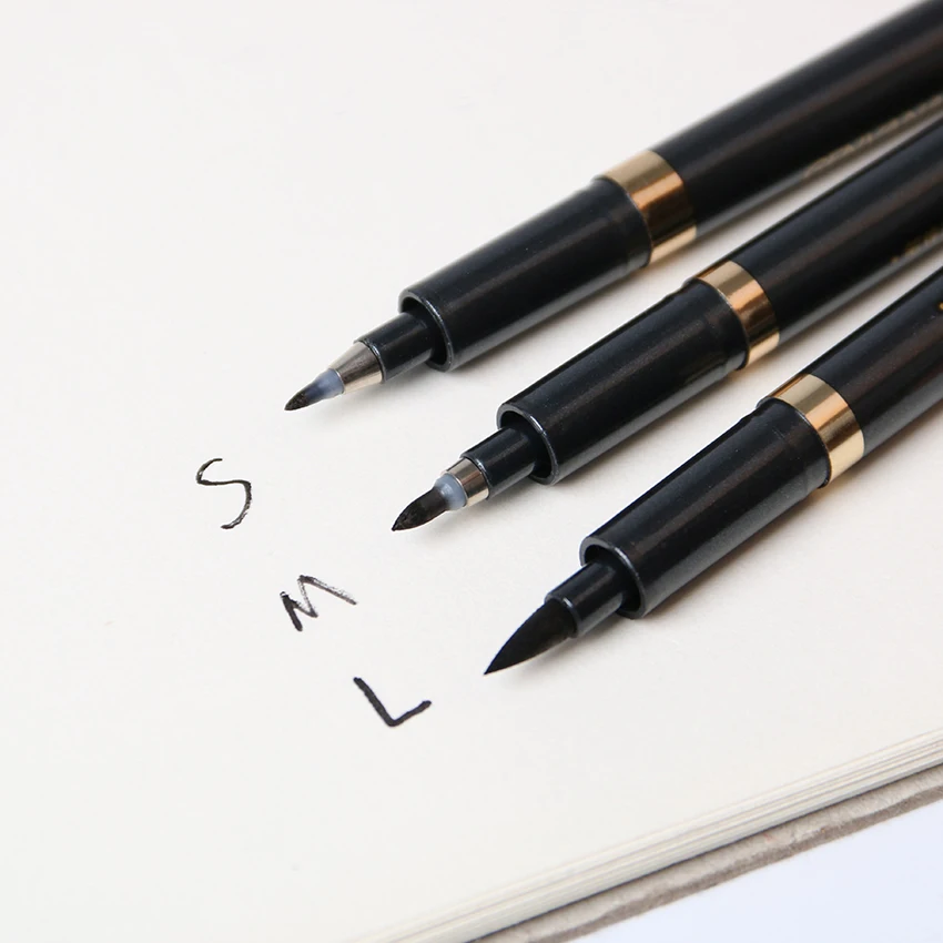 Обучающие канцелярские принадлежности Китайская японская каллиграфия мягкая кисть гелевая ручка для офиса многофункциональная ручка