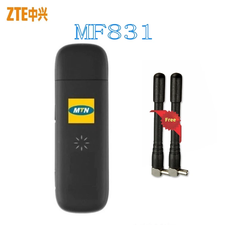 Разблокированный модем ZTE MF831 150 Мбит/с 4G LTE USB с поддержкой FDD B1 B3 B7 B8 B20 TDD B38 B40 plus 2