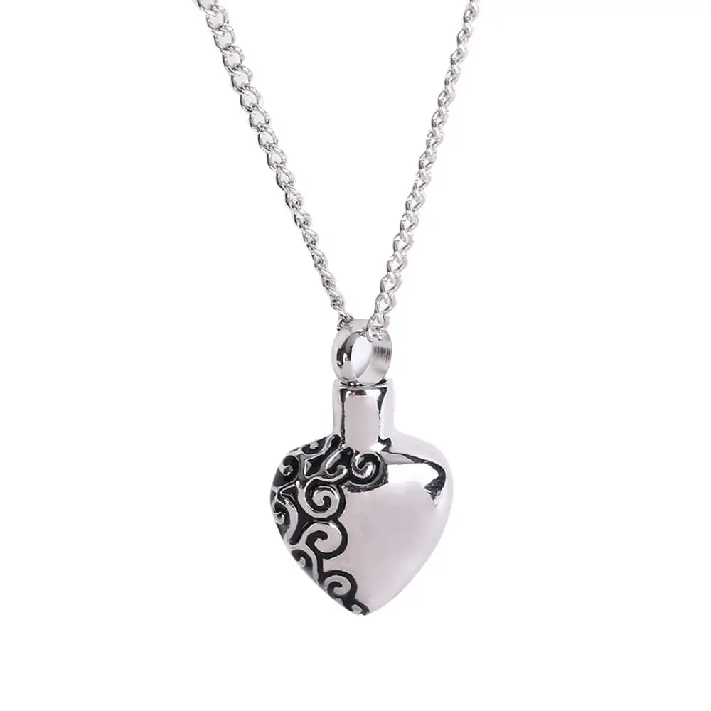 

Ashes Holder Silver Cremation Necklace Urn Necklace Fashion Pendant Pendant Necklace Design Heart Family Member