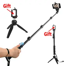 YunTeng Monopod Tripod accessories mount kit for gopro Hero 4s 4 3 SJ4000 gopro SJCAM SJ5000 camera xiaoyi chest tripod S12