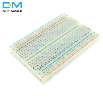 

Holes Universal Solderless PCB Breadboard Mini Test Protoboard DIY Bread Board For Bus Test Circuit Board 400 Tie Points
