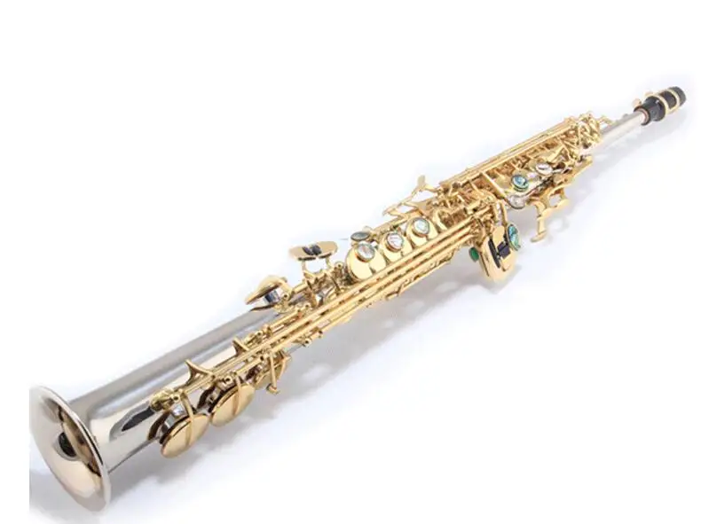2017 Top Selmer 54 B flat Saxophone Soprano Saxophone One Straight sax Gold Key Saxophone Musical Instruments Free Shipping