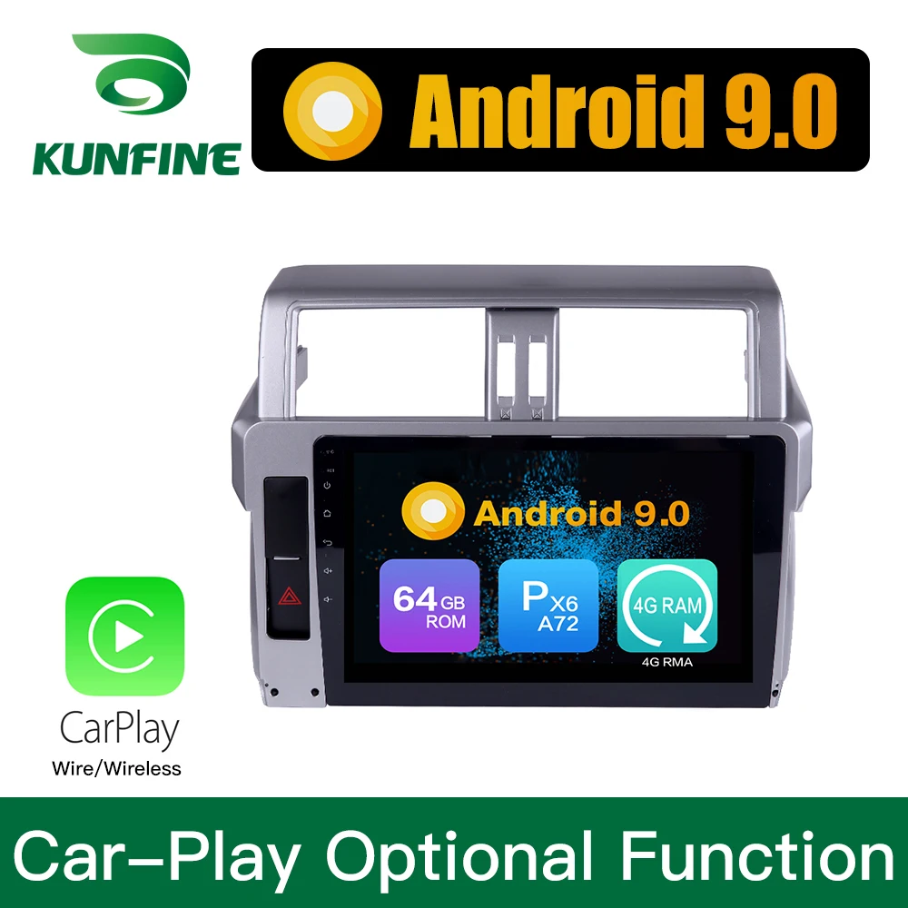 Clearance Android 9.0 Ram 4G Rom 64G PX6 Cortex A72 Car DVD GPS Multimedia Player Car Stereo For Toyota Land Cruiser 14-17 Radio Headunit 1