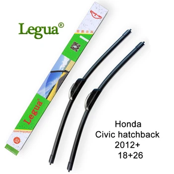 

Legua car Windscreen Windshield Wipers blade for Honda Civic hatchback,2012+,18"+26",car wiper rubber,Soft Frameless Bracketless