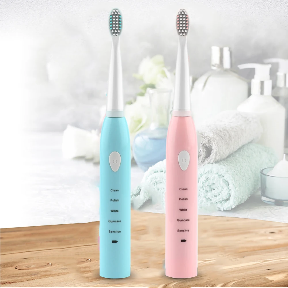 

STSINMER Sonic Electric Toothbrush Adult Timer Brush USB Charge Rechargeable Tooth Brushes with 4pcs Replacement Heads