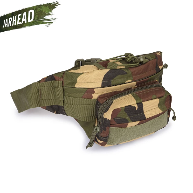 Молл тактическая на ремень сумка поясная сумка карман Военная уличная походная спортивная сумка - Цвет: JungleCamo
