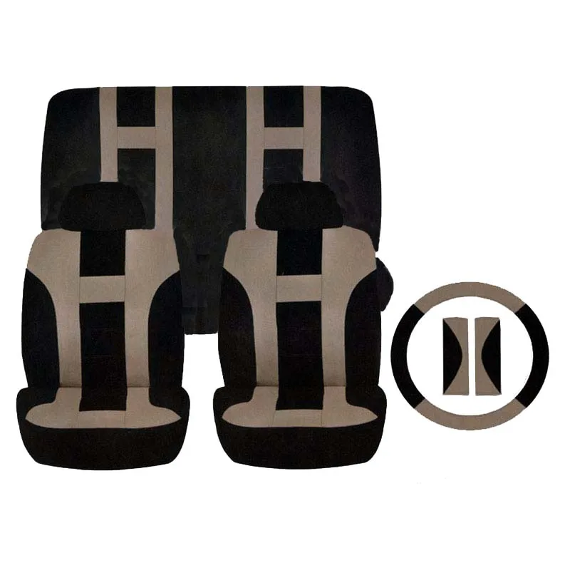 

seat cvoer auto universal fit for airbag rear seat support cover not split including wheel and safety belt cover car accessory