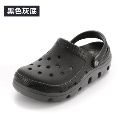 Новая модель открытых сандалий в стиле унисекс Летние повседневные сандалии на плоской подошве мужские пары Пляжные сланцы тапочки AF71 - Цвет: No17 hei hui
