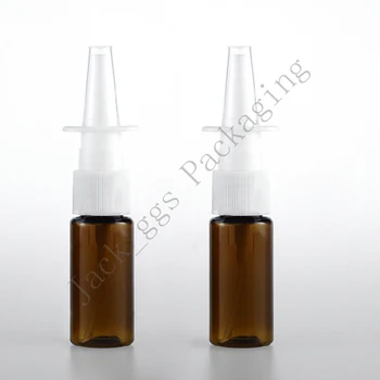 

Hot 50pcs/lot 15ml Brown PET Empty Fine Nasal Spray Mist Plastic Bottle, Cosmetic Nose Spray Bottle