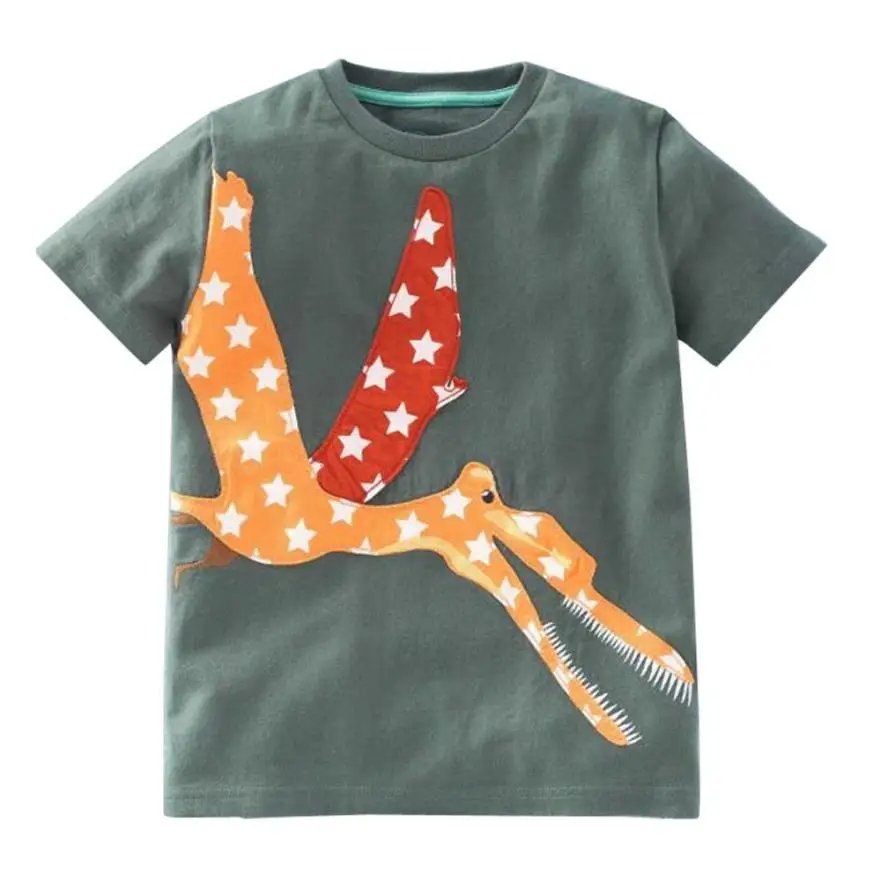 ARLONEET/Летняя одежда для маленьких мальчиков; одежда для маленьких мальчиков и девочек; топы с короткими рукавами; футболка; bous Dropshipping Mar20