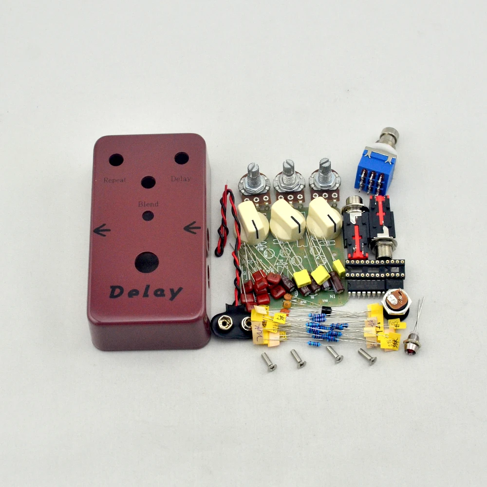 DIY гитарные педали с эффектом Delay все наборы 1590B и 9PIN 3PDT ножной переключатель