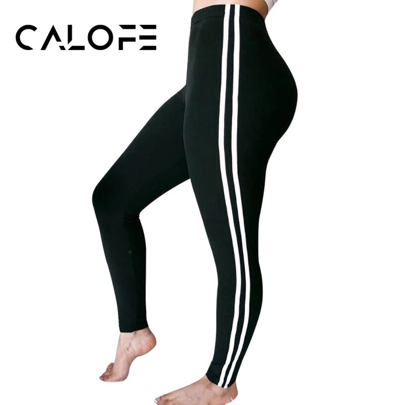 CALOFE Women Yoga Pants Push Up Yoga Leggings Sports Female Solid Yoga Sports Gym Leggings High Waist Camo Print Pant For Woman