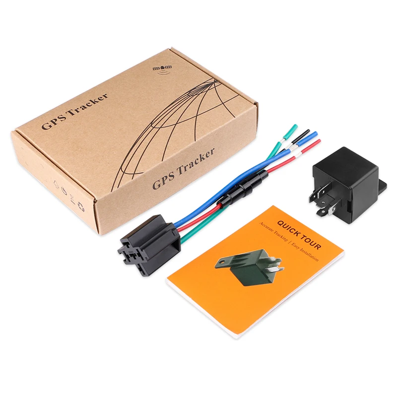 GPS Tracker Car Shock Alarm Car Relay Cut Off Oil Power GPS Vehicle Locator Tracking Device Remote Control Anti-theft Monitoring