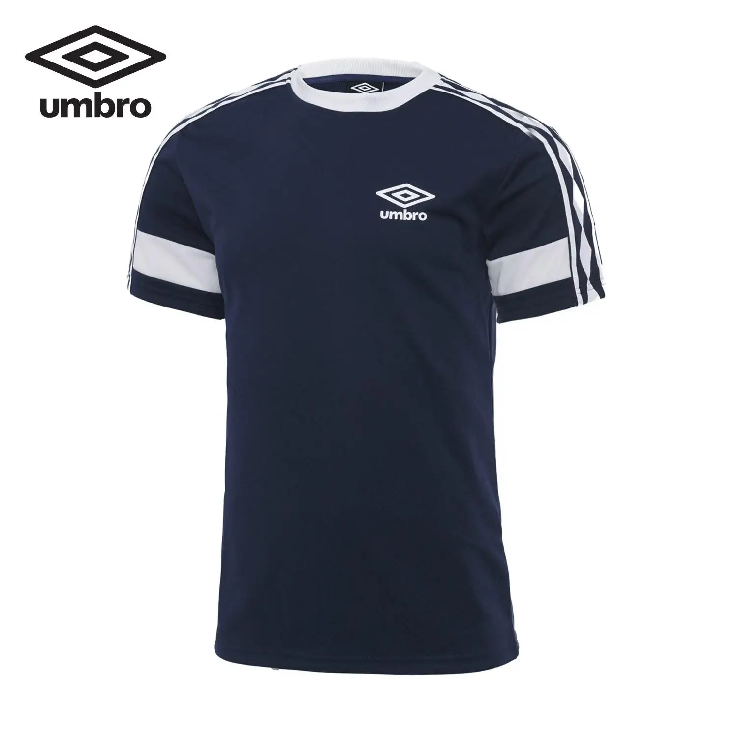 Umbro, новинка, мужская спортивная футболка, футбол, короткий рукав, Круглый ворот, тренировочная спортивная одежда, UI173AP2505 - Цвет: Синий