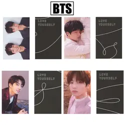 Корейский BTS Bangtan мальчики JUNGKOOK Love Yourself слезоточивый альбом Фотокарта Новая мода Фотокарта