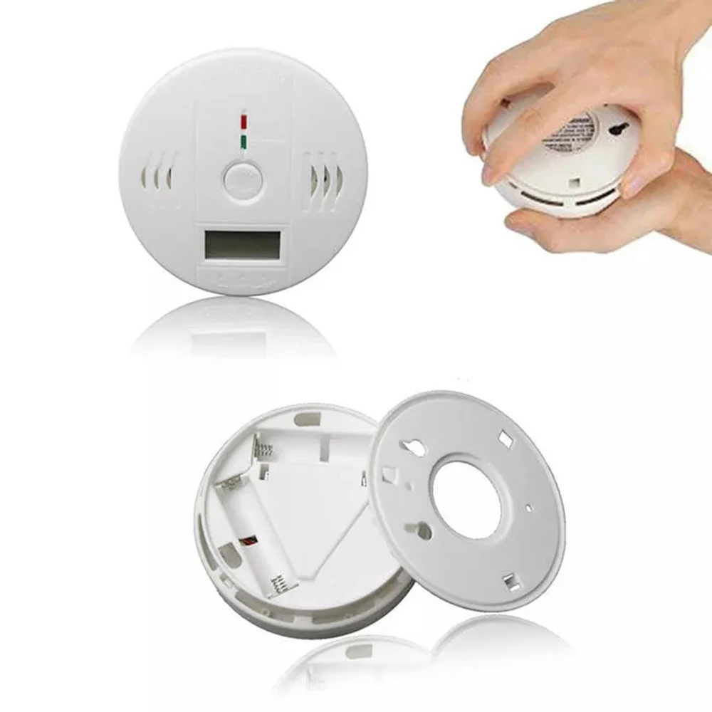 LCD Carbon Monoxide Detector CO Gas CO Carbon Monoxide Detector Sensitivity Detector Smoke Alarm Poisoning Smoke Fire Security