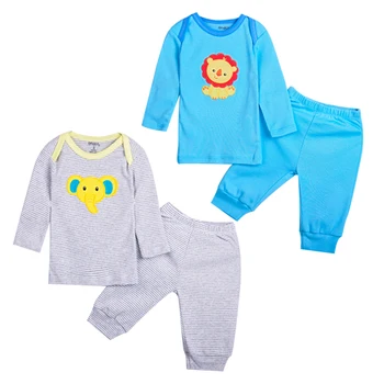 

Redkite 2 Sets/Lot Baby Boy Clothes 100% Cotton Long sleeve Tshirt Pants Newborn