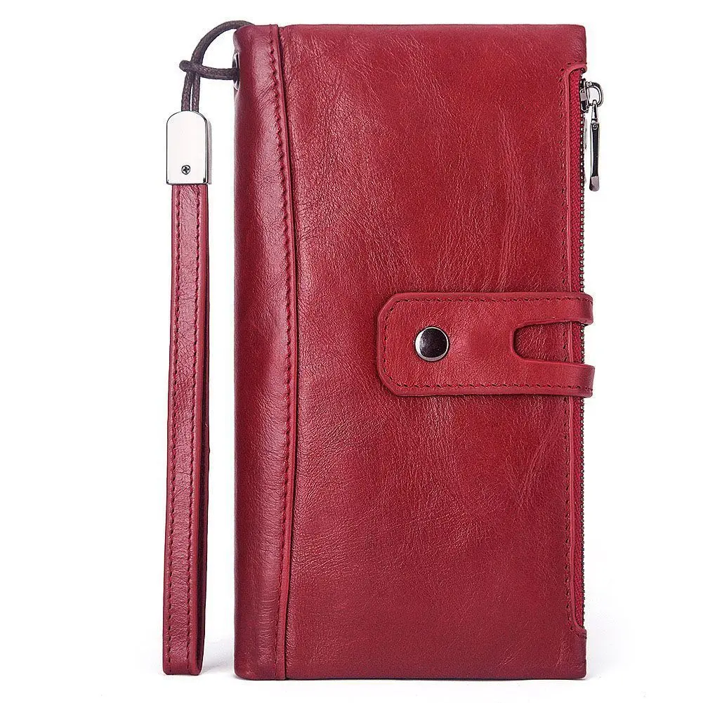 

Women Wallets And Purses Cow Leather Long Wallets Female Coin Purse Women's Wallet Lady Handy Bag Card Holder Cuzdan Portemonnee