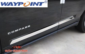 

Stainless steel Body door Side Molding Trim Chrome For Jeep Compass 2007-2016
