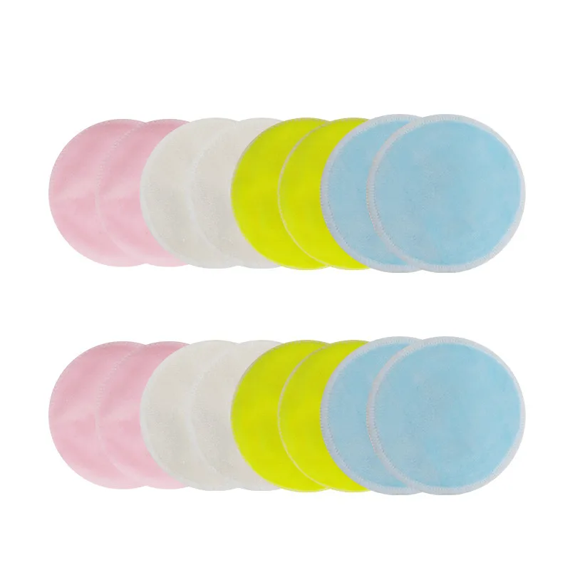 8 шт./лот многоразовые ватные диски средство для снятия макияжа для лица двухслойные салфетки для ногтей моющиеся чистящие подушечки с сумкой dropshiop
