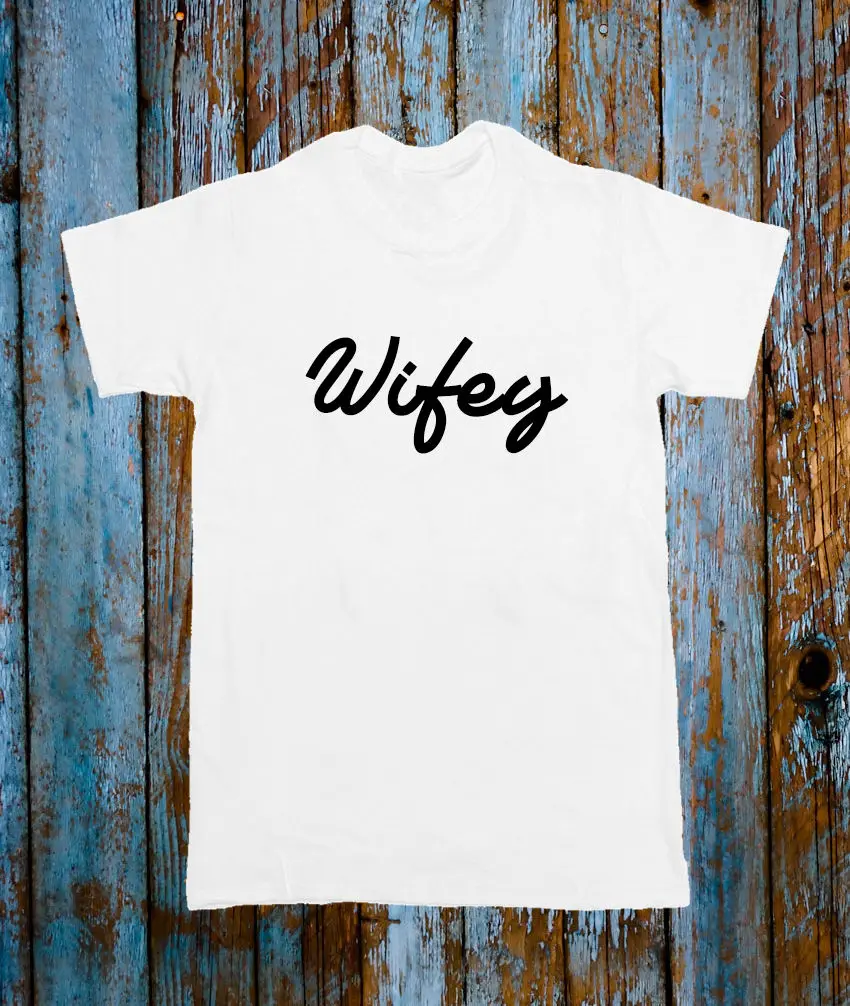 WIFEY T SHIRT LADIES WEDDING GIFT HONEYMOON PRESENT TEE