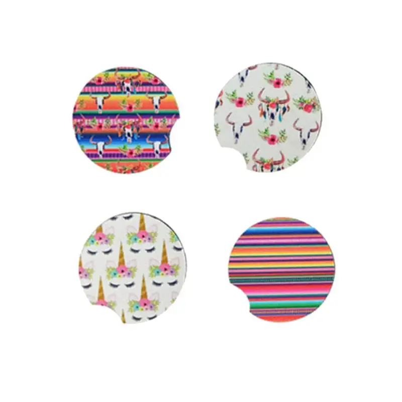 

4pcs/Pack Practical Car Cup Mat Heat Insulated Pad Eco-Friendly Coffee Coasters Cushion Cup Placemats Decoration Accessories
