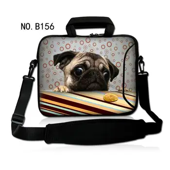 

Fashion Lovely Pug Laptop Notebook Shoulder Bag Case Cover Computer PC w/handle For ThinkPad HP DELL SONY Asus