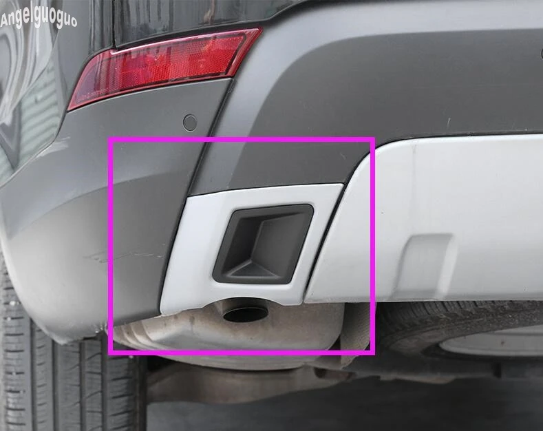 Gray Tail Exhaust Plate Cover Trim For Land Rover Discovery 5 S//SE LR5 2017 18
