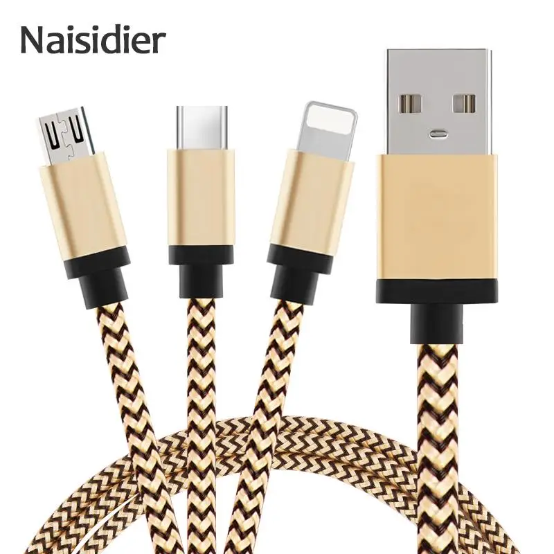 USB Charger Cable For IPhone 5 5s SE 6 6s 7 Plus IPad Mini 1 2 3 Air 1M Durable Data Sync Cable