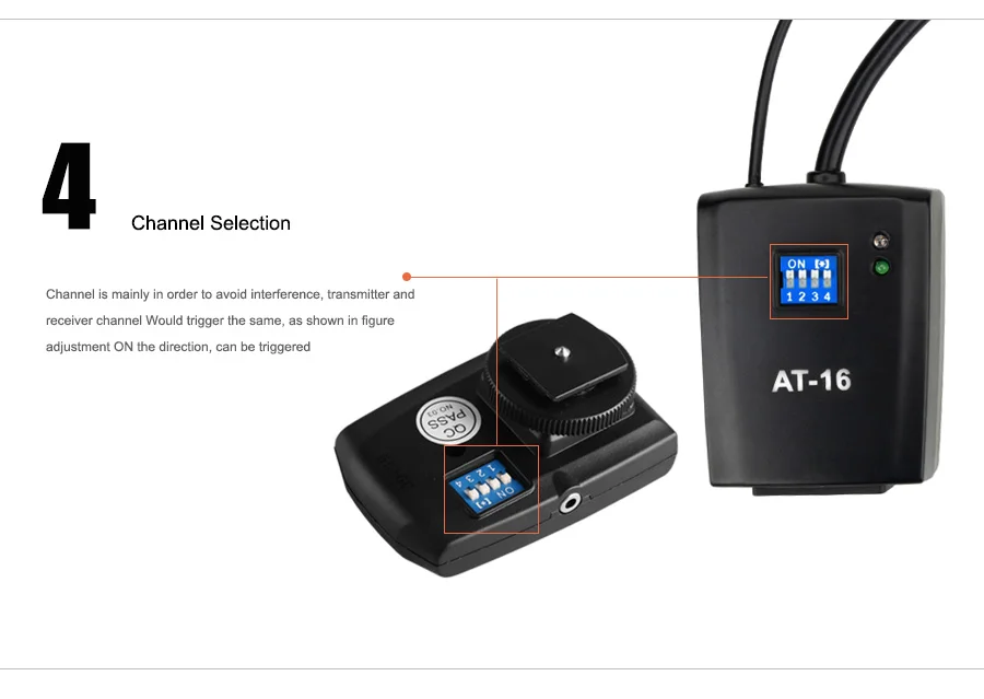 Godox AT-16 16 каналов передатчик и приемник беспроводной студийный триггер вспышки для Canon, Nikon, Pentax, Olympus, samsung